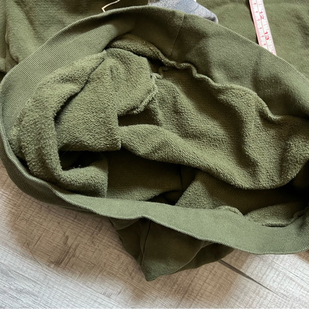 FLAMINGO ESTATE X Sesame Street Oscar The Grouch Olive Crewneck Sweater XS - Picture 10 of 14